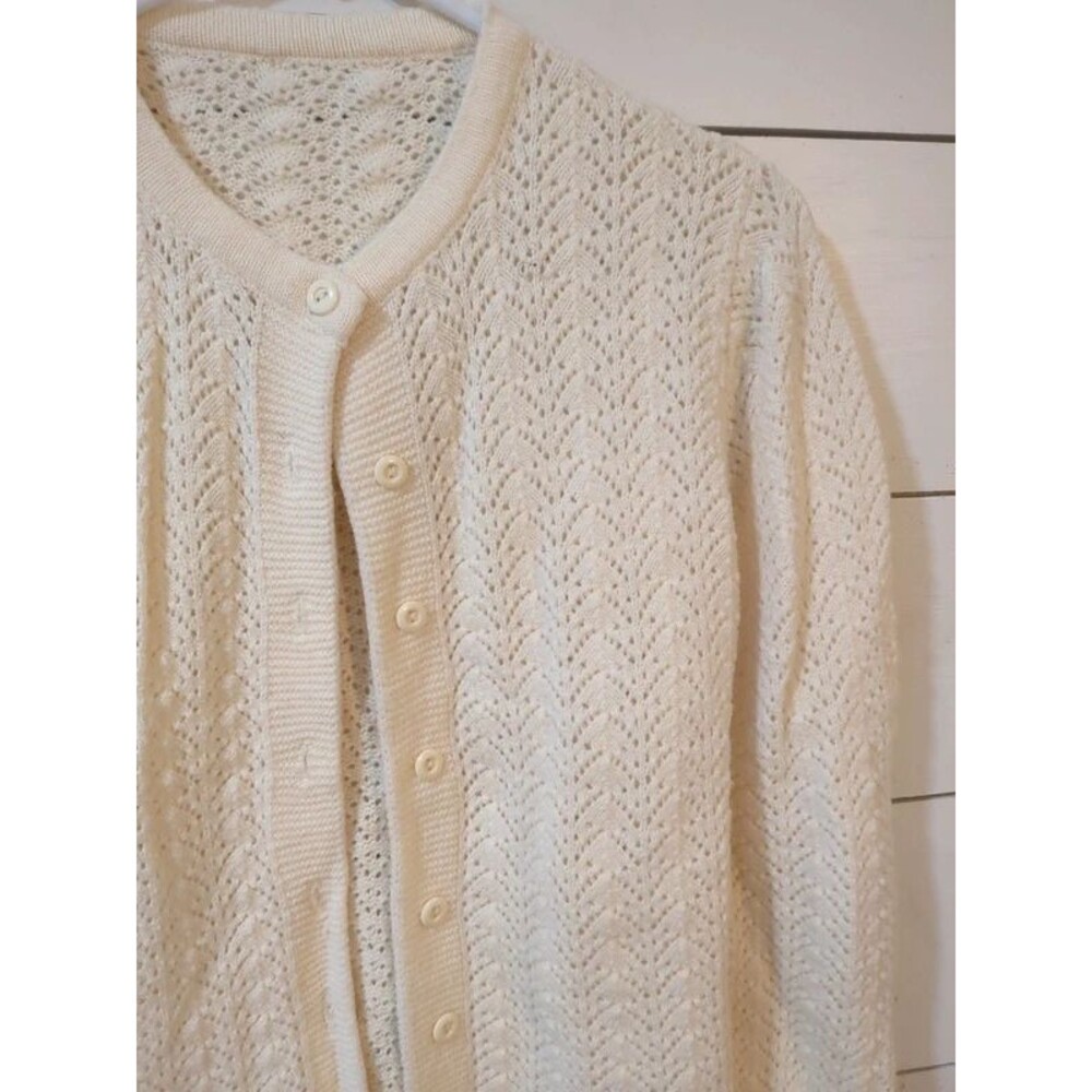 Vintage cardigan women's cottage Grandma whimsy core fall winter